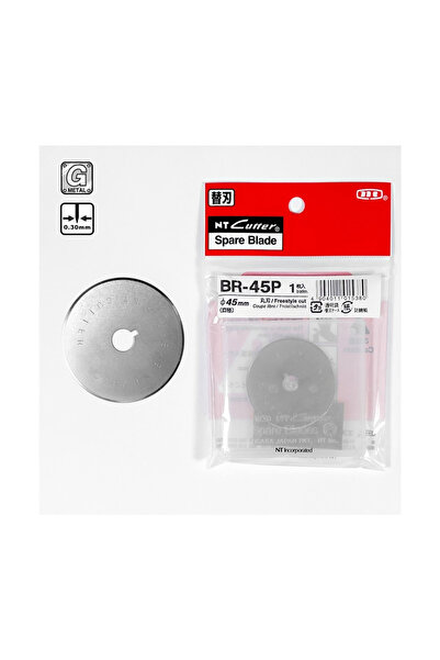 hodbehod BR-45P NT CUTTER Japon 45mm Yuvarlak Bıçak Rulet Disk Kumaş Kesici Y...