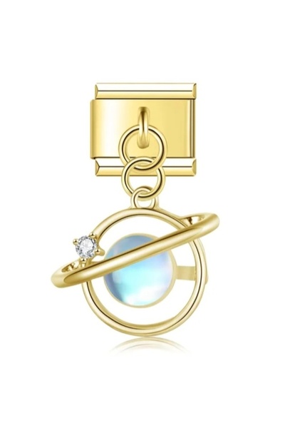 SiestaAccessories Gezegen Temalı Sallantılı İtalyan Bileklik Charm