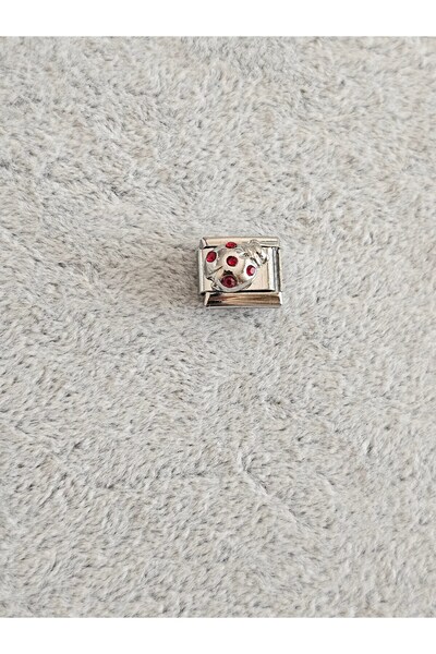 SiestaAccessories Italian Bracelet Charm - Animal Theme, Ladybug Design