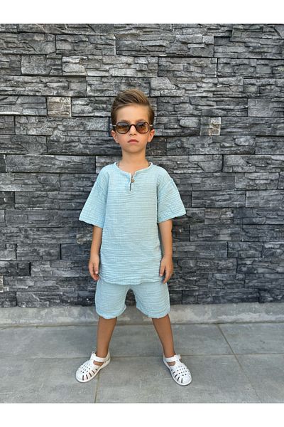 barin kids Children's Vintage 100% Cotton Muslin Set (Full Fit)