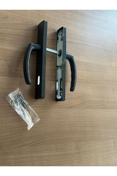EVA PLAST Pvc Pimapen Plastic Door Handle (Oda) Plastic Door Handle / Anthracite 4 Pieces
