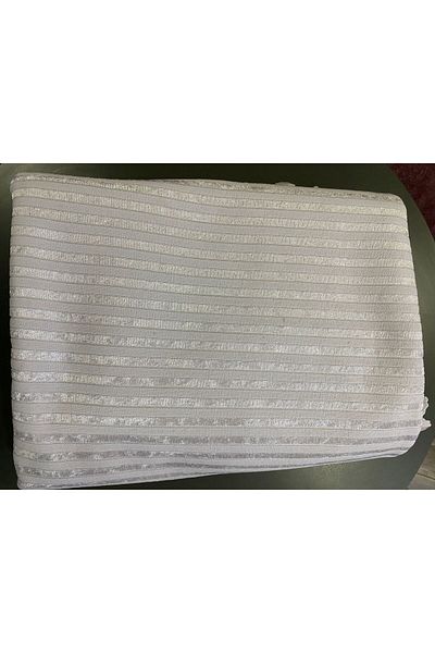 ART ÇEYİZ Striped Patterned Sofa Sofa Bed Sofa Cover Light Gray Color