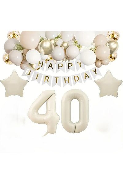 CANSIN 40 Year Old Balloon Set
