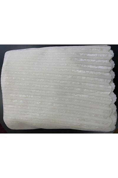 ART ÇEYİZ Canapea extensibilă cu model în dungi, culoare crem