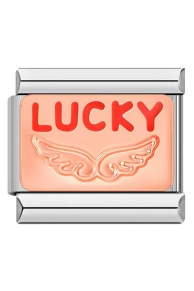 SiestaAccessories Lucky Written Italian Bracelet Charm