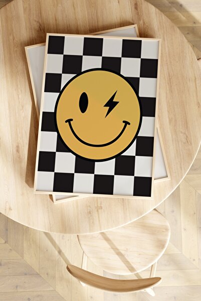 Home 3' Mutlu Küçük Ruh, Genç ve Çocuk Odası Tablosu, Çerçevesiz Poster seti 3 adet Parlak