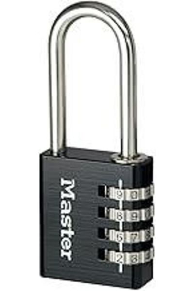 STOREMAX Black Master Lock - 40 mm Aluminum Padlock Combination Lock