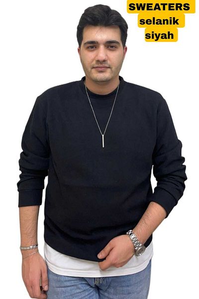 EMKA GİYİM Βασικό πλεκτό πουλόβερ με λαιμόκοψη της Σαλανίκας