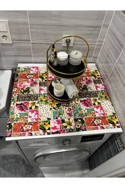 HALFART Spring Flowers Duck Linen Waterproof Washing Machine Cover - with Stylish Pattern Options