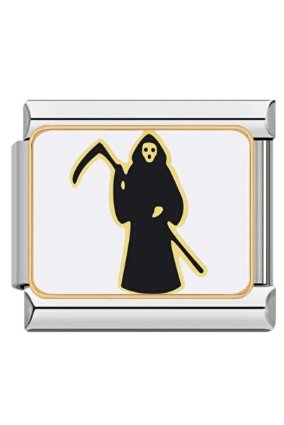 SiestaAccessories سحر الإسورة الإيطالية - تصميم White Grim Reaper / ملاك الموت