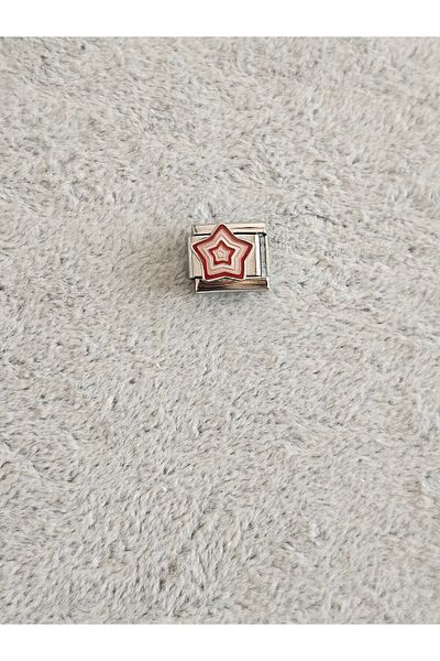 SiestaAccessories Red Star Italian Bracelet Charm