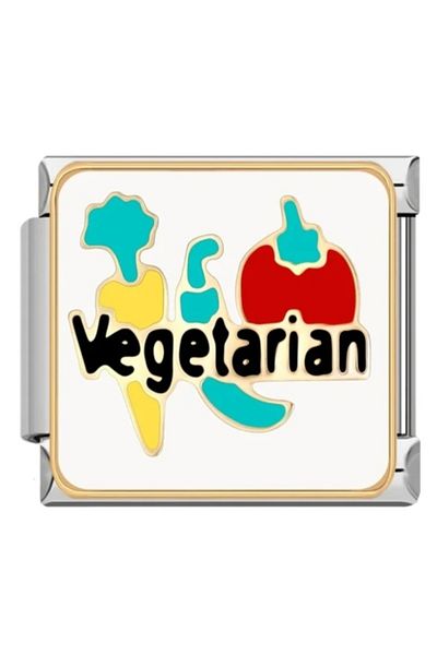 SiestaAccessories Vegetarian / Vegetarian Italian Bracelet Charm