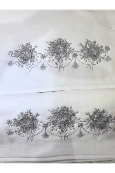 Peacock 3D Embroidered Hand Towel 50X90 (2600Gr)