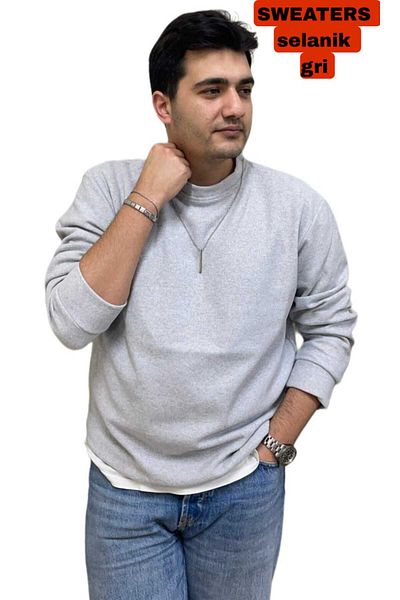 EMKA GİYİM Thessaloniki Knitted Crew Neck Basic Knitwear Sweater