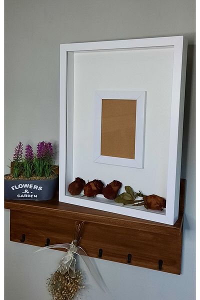 Sevcan sanat atölyesi 30×40×3 Photo Frame Memory Frame Flower Frame Glass Depth Frame
