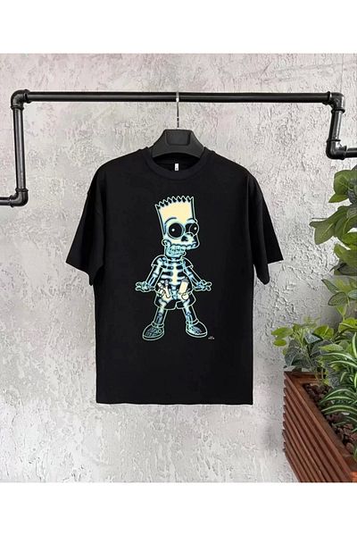 New Shine Παιδικό μπλουζάκι με κοντό μανίκι Crew Neck - Μαύρο