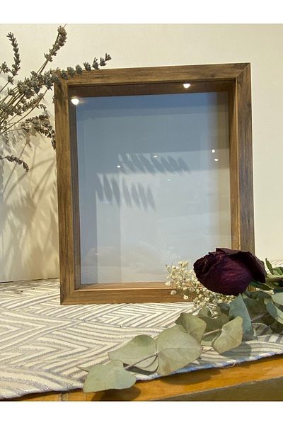 Sevcan sanat atölyesi 25X30X5 Promise Engagement Souvenir Memory Box Collection Frame Rose Box