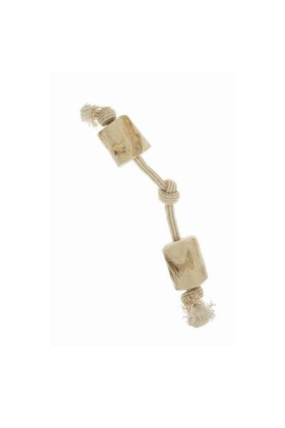 İmac İmac 2 Knotted Coffee Wood Wooden Dog Toy 45 cm - 8021799420499