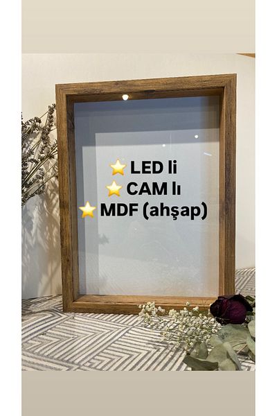 Sevcan sanat atölyesi 30X40X5 Memory Keepsake Frame New Model Collection Box Rose Box