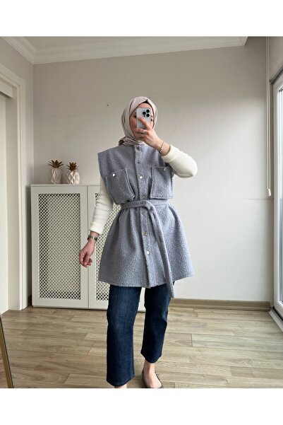 Balamony Baby Blue Boucle Vest