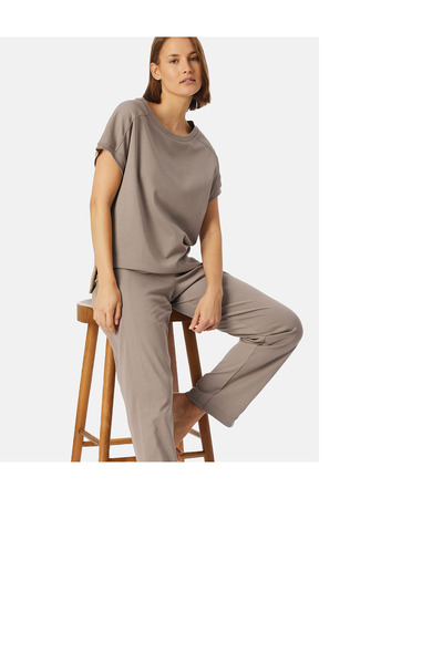 Schiesser Pyjamaoberteil Mix Relax Schlafshirt Schlafmode Pyjama, Schlafshirt...