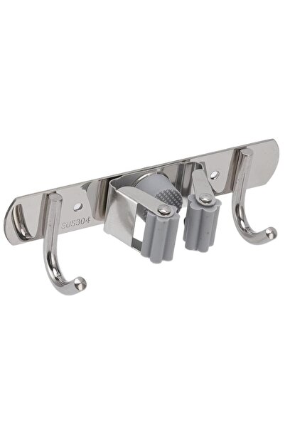 SUNUP Sn-26348 Çift Kancalı Paspas-süpürge Tutucu - Klipsli Askılık