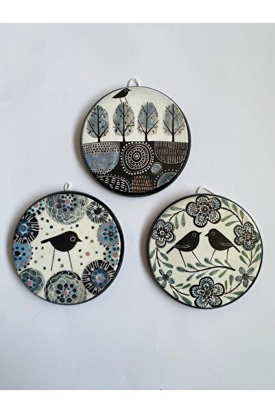 ZeyMin Art Naif Art 3lü Duvar Süsü