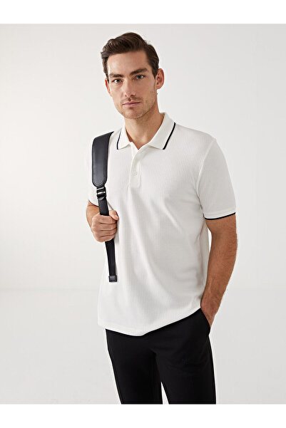 LC Waikiki Nevavm with a Difference Polo Collar Short Sleeve Men's T-Shirt