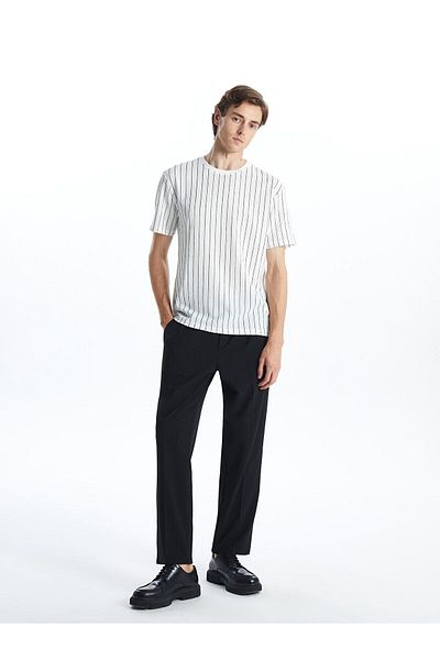 LC Waikiki Tricou cu mânecă scurtă cu dungi Lcwk pentru bărbați
