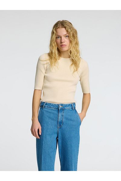 Selected Femme Strickoberteil Rippstrick