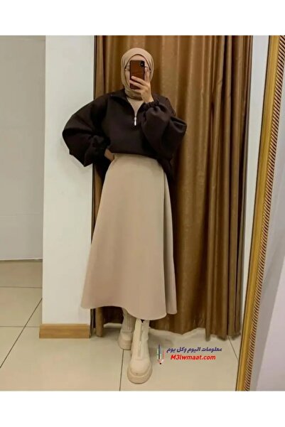Mey Collection Kadın Scuba Kumaş Kloş Tesettür Ve Günlük Etek
