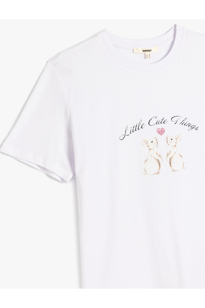 Koton Tricou imprimat cu mânecă scurtă din bumbac