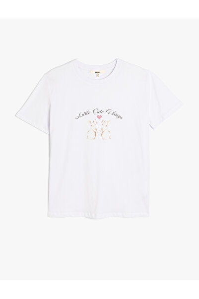 Koton Tricou imprimat cu mânecă scurtă din bumbac