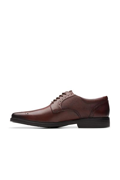 CLARKS حذاء رسمي رجالي من Clarkslite Tie Burgundy