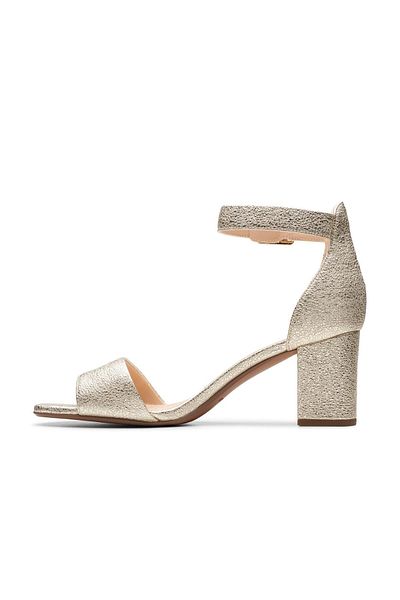 CLARKS Deva Mae Gold-colored Womens Formal Shoes