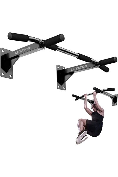 Leyaton 90 Duvara Monte Barfiks Çubuğu, Kuvvet Antrenmanı Barfiks Bar 80 - 10...