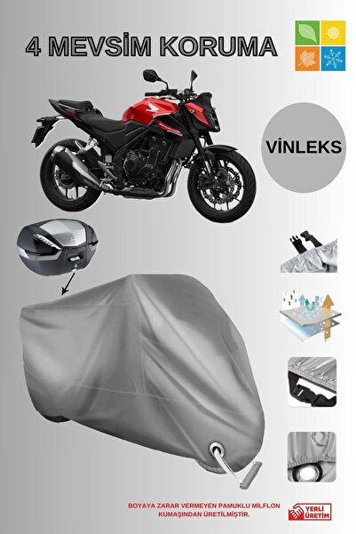 AutoEN Honda Cb 500 Hornet Vinleks (PREMİUM) Çanta Ve Kilit Uyumlu Motor Bran...
