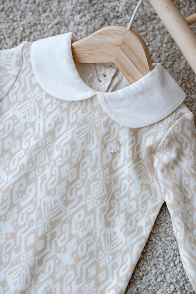 Atelier Babbi 100% Cotton Baby Romper - Tie-Dye / Beige