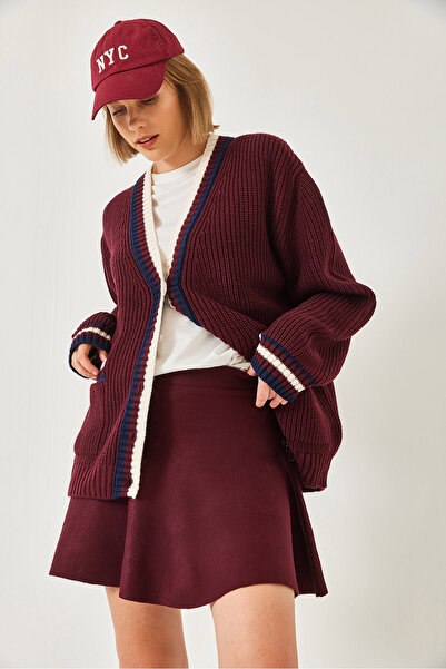 Bianco Lucci Γυναικεία Μίνι Πλεκτή Φούστα Flared 241065 60261327