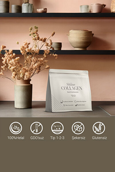 Shinecollagen Tip 1/2/3 Kolajen 1000gr Yüksek Kaliteli Çift Hidrolize Collagen %100 Doğal 100 Günlük