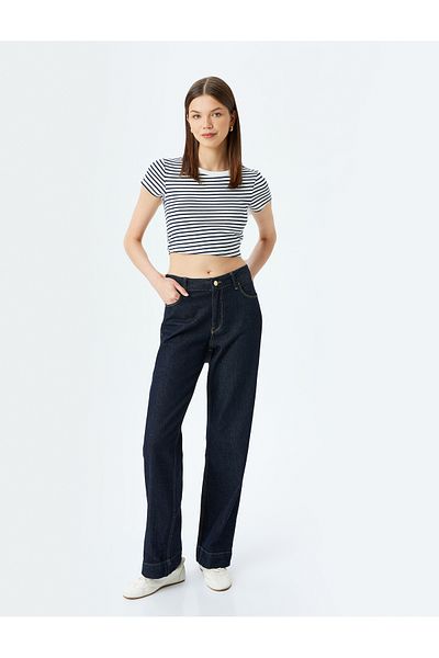 Koton Tricou cu mânecă scurtă cu decolteu rotund