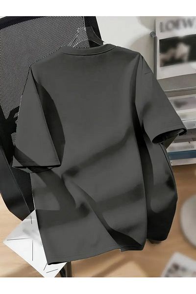 Touz Moda Μπλουζάκι με γοτθικό σταυρό κρανίου με στάμπα Unisex Oversize