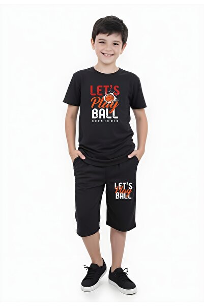 YA KO KİDS Let's Play Друкований хлопчачий комплект з коротким рукавом, двома...