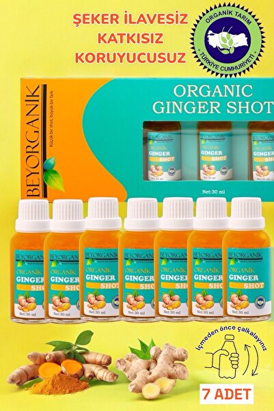 BEYORGANİK Organik Ginger Shot (PESTİSİT ANALİZLİ)