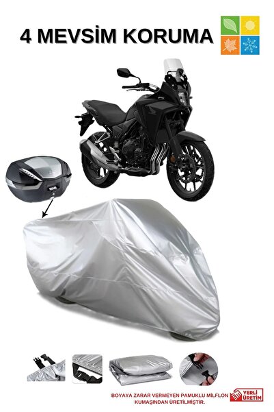 AutoEN HONDA Nx500 ARKA ÇANTA UYUMLU GRİ SU GEÇİRMEZ BRANDA (MOTOSİKLET)