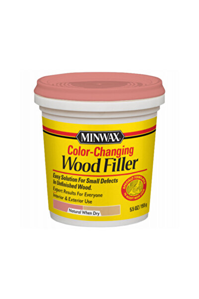 Minwax معجون خشب متناسق الألوان، طبيعي، 6 أونصة (170 جرام)، أساسه مائي بدون ر...