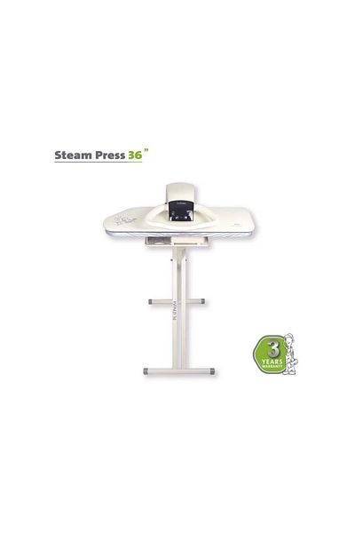 Platinum Sp-9110-w Press Iron 36 Inch, Ceramic Surface, Electronic Control With Extra Stand - White