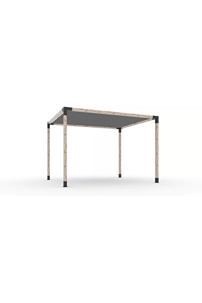 Kalite Sepetinde Kamelya Tip Gölgelikli Pergola Seti 10x10 Metal Bağlantı