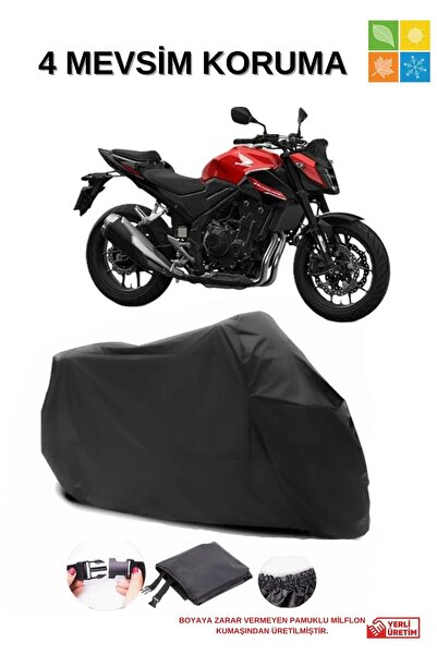 AutoEN SİYAH Honda CB 500 HORNET SU GEÇİRMEZ DAYANIKLI MOTOSİKLET ÖRTÜSÜ