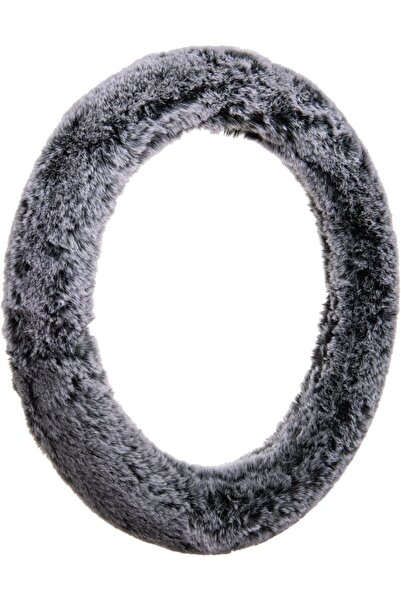 Custom Accessories HOUSEMART 34029P Faux Fur Steering Wheel Cover, Grey, Plus...